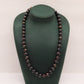 Exquisite 100% handmade Fresh Water Pearl Necklace 8-9mm black brown fresh water pearl with delicate buttons, unique Valentine's Day gift, with gift box, suitable for everyday, party fresh water pearl necklace for men and women[XL-2501Golden-03]