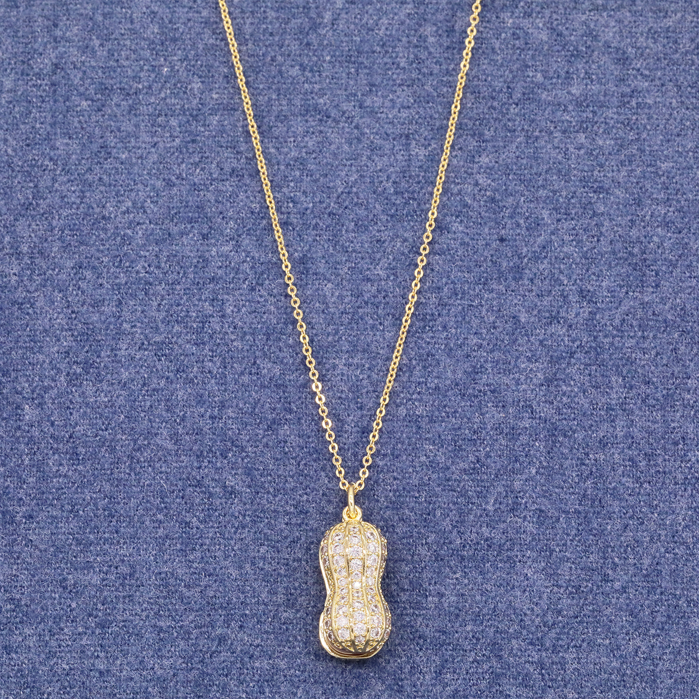A luxury peanut Freshwater Pearl pendant necklace unique design good things happen pendant necklace, with exquisite gift box, suitable for everyday, weddings, festivals and parties to wear everything freshwater pearl pendant necklace[XL-2502Golden-04]