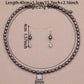 Exquisite Fresh Water Pearl with Zircon Necklace Earrings Bracelet Anklet Four piece Set  ideal for Christmas, Valentine's Day and Thanksgiving gifts, suitable for everyday, wedding and birthday[NK-XL2501-silver-01]