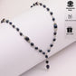 An elegant 100% handmade natural freshwater pearl necklace earring set, ideal for Christmas, Valentine's Day holiday gifts, perfect for everyday, birthday parties and anniversaries【NK-XL2501Purple-03】