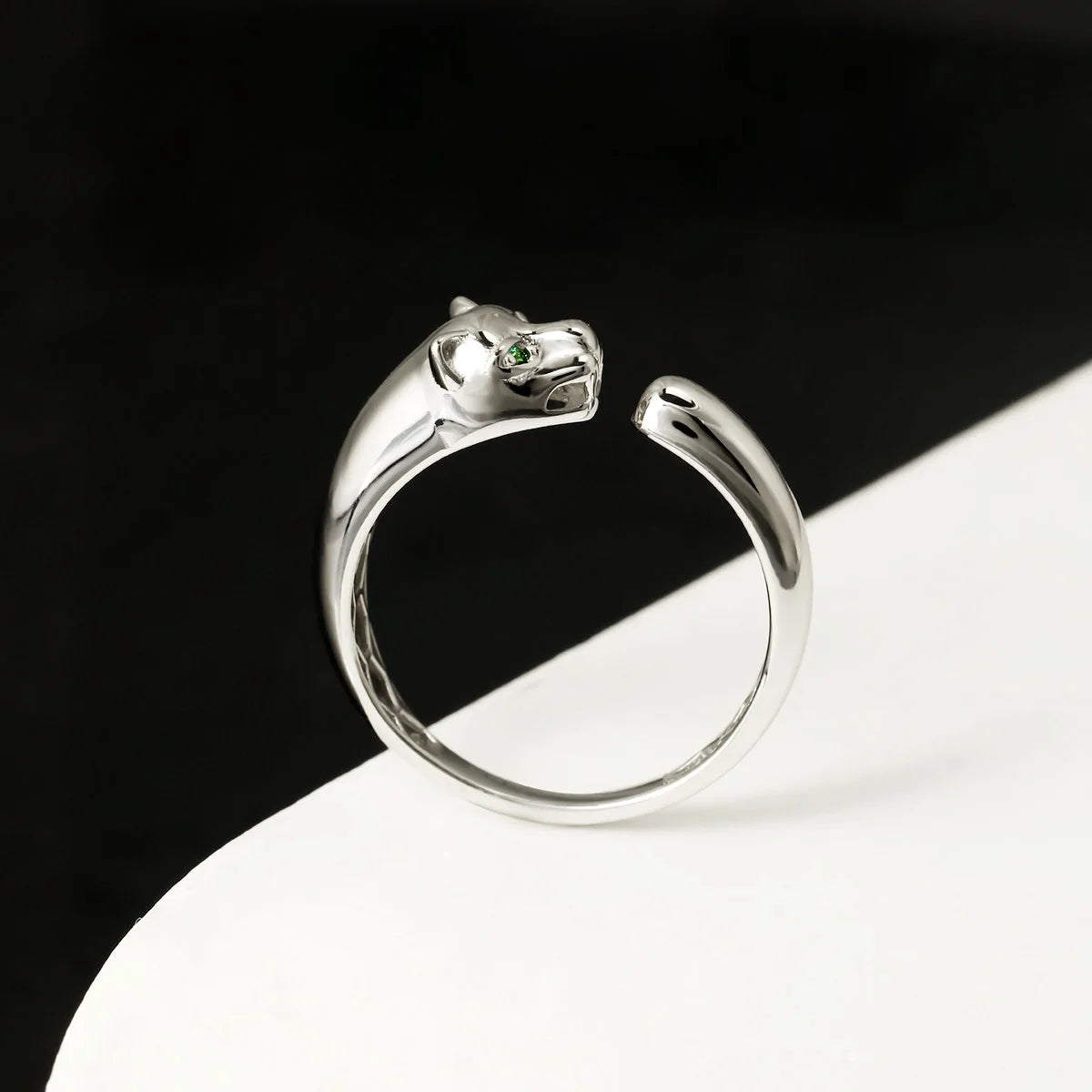 Sterling Silver high fashion Leapoard ring