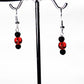 Matt Onyx-crackle glass earrings USA - Providence silver gold jewelry usa