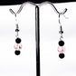 Matt Onyx-crackle glass earrings USA - Providence silver gold jewelry usa