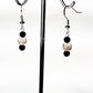 Matt Onyx-crackle glass earrings USA - Providence silver gold jewelry usa