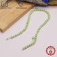 16.9Inch 8-9Mm Luxury Green Natural Freshwater Pearl Necklace, 100% Handmade, Elegant Fashion Jewelry for Him/Her, Suitable for Daily, Party, Wedding, Anniversary, Valentine'S Day, Halloween, Christmas, New Year Gift[NK-XL2501-Green-01]