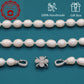 HDBS1130-Handmade White Freshwater Pearl Necklace 17 Inch 9mm gift boxed