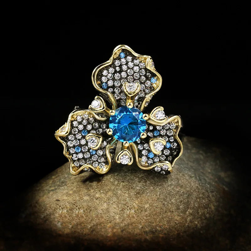 Midnight Bloom Ring