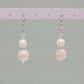 Classic and elegant freshwater pearl earrings suitable for banquets, daily, beauty pageants, festivals, parties wear men and women luxury freshwater pearl earrings jewelry, with gift boxes, beautiful Christmas, Valentine's Day【NK-EH2501White-01】