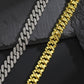 Wholesale 12mm Iced Cuban Link Chain Shiny Diamond necklaces and bracelets