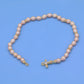 Gorgeous real pink Freshwater Pearl Necklace with bead and four-leaf clover clapper Luxurious 17.3inch long men's and women's freshwater pearl necklace with gift box, perfect for everyday, wedding, unique Christmas, Valentine's Day【XL-2412pink-01】