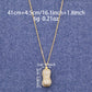 A luxury peanut Freshwater Pearl pendant necklace unique design good things happen pendant necklace, with exquisite gift box, suitable for everyday, weddings, festivals and parties to wear everything freshwater pearl pendant necklace[XL-2502Golden-04]