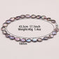 17.1 inch Freshwater Pearl Necklace, Elegant Handmade Baroque 925 Sterling Silver Plated Luxury Strand for Daily Wear, Weddings, Parties, Gifts - All Seasons Chic Jewelry with Gift Box[NK-XL2501-Purple-01]