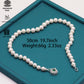 Exquisite 19.7inch long white Baroque natural Freshwater Pearl necklace Handmade fresh water pearl necklace with silver turquoise buckle, unique Christmas, Valentine's Day and Thanksgiving holiday gift, with gift box, perfect for everydayand party