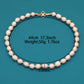A beautiful 100% handmade, freshwater pearl necklace with golden flower buckle, 10mm, perfect for bridal jewelry, Mother's Day, birthday gifts, parties, giving the perfect ideal gift choice