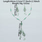 Handcrafted green trumpet shape stone Necklace Earrings Jewelry set Boho style Stone jewelry set Gift suitable for wedding party Holiday Valentine's Day[NK-XL2501Green-01]