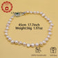 Irregular White Baroque Natural Freshwater Pearl Necklace 100% handmade 17.7inch long 12-17mm Freshwater Pearl necklace suitable for everyday, wedding, birthday parties, Christmas, Valentine's Day, stylish Baroque freshwater pearl necklace