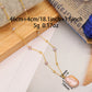 1 stylish and exquisite geometric Baroque freshwater pearl pendant necklace, women's freshwater pearl pendant necklace, Valentine's Day gift for girlfriends, banquet and wedding accessories【XL-2502Golden-02】