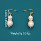 Authentic Baroque Freshwater Pearl Earrings Luxury Classic design Freshwater Pearl earrings Ideal for Christmas, Valentine's Day gifts, with gift boxes, perfect for everyday, wedding, banquet and party wear exquisite freshwater pearl earrings jewelry