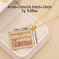 Elegant fresh water pearl pendant necklace, with gold abacus fresh water pearl pendant Romantic fashion fresh water pearl pendant necklace, with gift box, suitable for birthday, Christmas, anniversary gifts【XL-2502Golden-05】