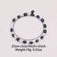 Elegant Purple Natural Freshwater Pearl Bracelet 100% handmade Freshwater Pearl bracelet Fashion jewelry gift, unisex freshwater pearl bracelet, perfect for  Valentine's Day 【NK-SL2501purple-03】