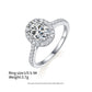 1ct Moissanite Ring Heart Star Fine Moissanite Rings S925 Sterling Silver Engagement Diamond Women Rings