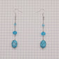 Bohemian Vintage Handcrafted Natural Stone and Crystal Bead Jewelry Set, Unique Boho Stone Necklace and Earrings, Unplated, Daily Wear & Gift, Suitable for All Seasons【NK-XL2501Blue-01】