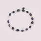 Elegant Purple Natural Freshwater Pearl Bracelet 100% handmade Freshwater Pearl bracelet Fashion jewelry gift, unisex freshwater pearl bracelet, perfect for  Valentine's Day 【NK-SL2501purple-03】