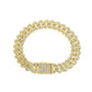 Wholesale 12mm Iced Cuban Link Chain Shiny Diamond necklaces and bracelets