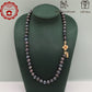Handmade 18.5inch real 8-9mm purple colored freshwater Pearl necklace Elegant with flower clapper for men and women freshwater pearl necklace with gift box, nice Christmas, Valentine's Day and Thanksgiving gifts, perfect for everyday, birthday parties