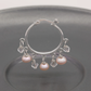 Elegant looped fringe freshwater Pearl earrings Natural White pendant Pearl design Bohemian chic earrings for everyday wear/parties, unique Valentine's Day gifts[EH-2501Pink-01]
