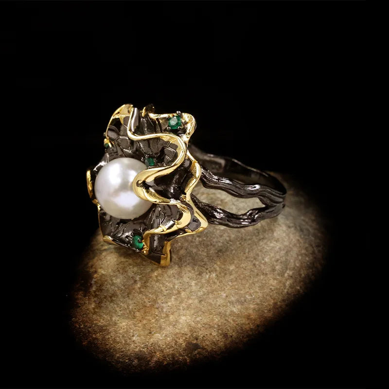 Nightfall Jewell Pearl Ring