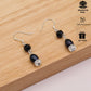 An elegant 100% handmade natural freshwater pearl necklace earring set, ideal for Christmas, Valentine's Day holiday gifts, perfect for everyday, birthday parties and anniversaries【NK-XL2501Purple-03】