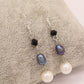 A romantic and elegant freshwater pearl jewelry set, including necklace and earrings, perfect for weddings, anniversaries, birthdays, Christmas and Valentine's Day gifts, everything goes with a freshwater pearl jewelry set