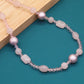 Boho-Chic Handcrafted Pink Natural Stone & Freshwater Pearl Long Necklace - Perfect for Parties, Weddings, and Vacations
