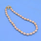 Gorgeous real pink Freshwater Pearl Necklace with bead and four-leaf clover clapper Luxurious 17.3inch long men's and women's freshwater pearl necklace with gift box, perfect for everyday, wedding, unique Christmas, Valentine's Day【XL-2412pink-01】
