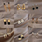 3 dozen assorted style sterling silver earring post dangles, hoops, studs, on cards