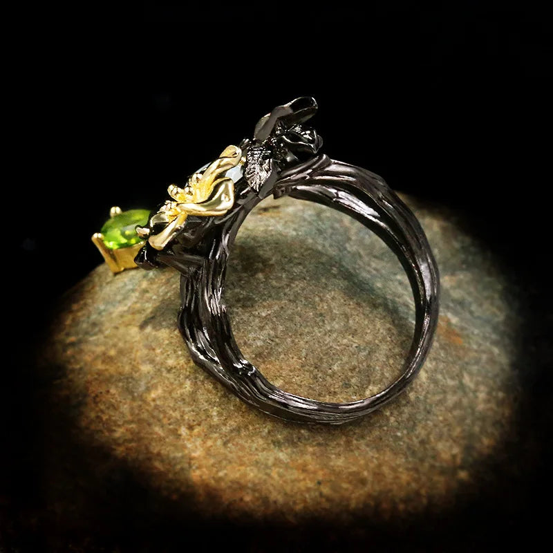 Nightfall Jewels Enchanted Bloom Opal Statement Ring