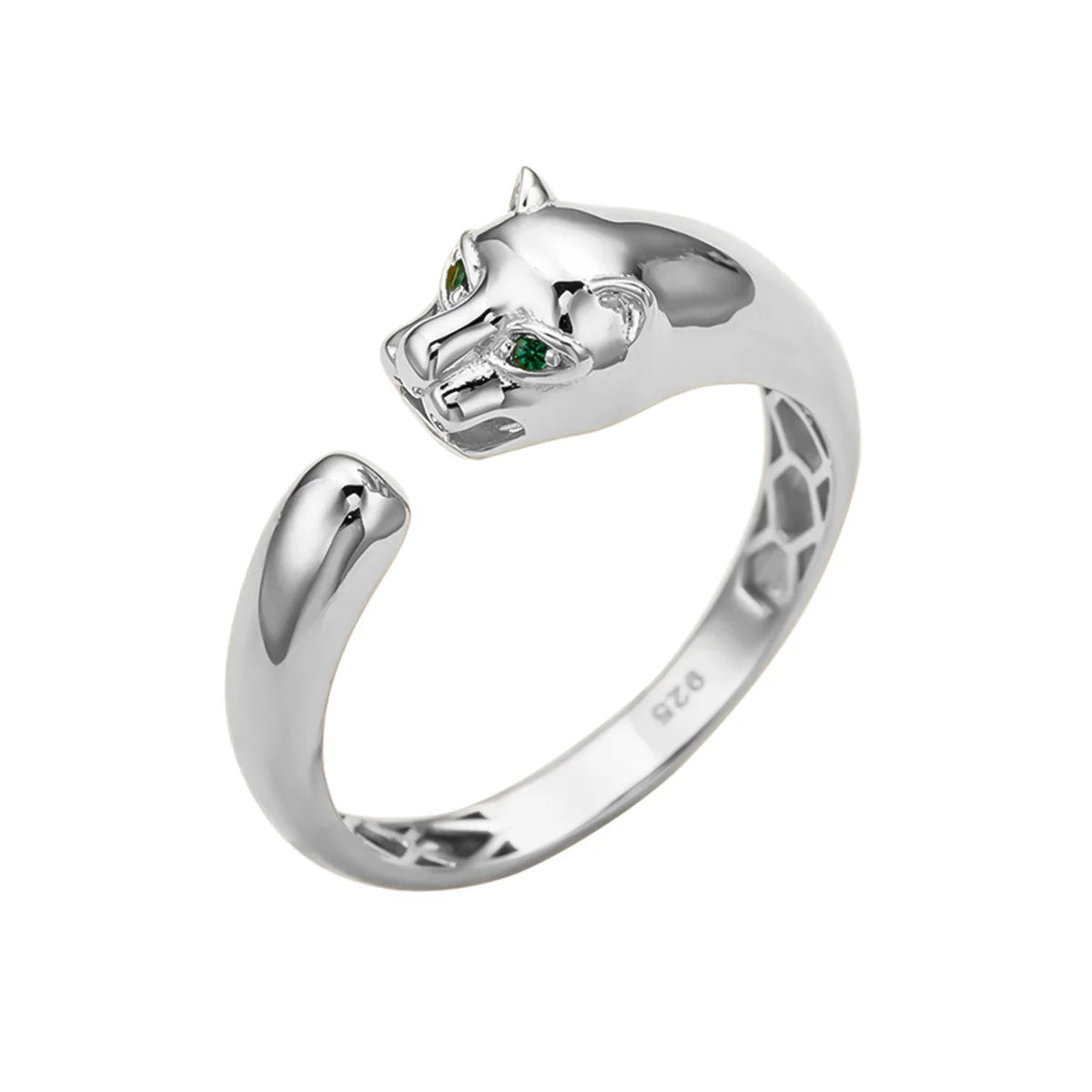 Sterling Silver high fashion Leapoard ring