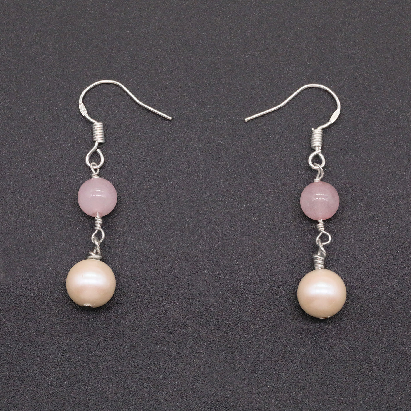 Elegant Fresh Water Pearl earrings, ideal for Valentine's Day , perfect for everyday, wedding and birthday parties[NK-EH2501White-03]