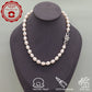 HDBS1130-Handmade White Freshwater Pearl Necklace 17 Inch 9mm gift boxed