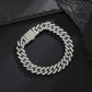 Wholesale 12mm Iced Cuban Link Chain Shiny Diamond necklaces and bracelets