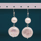 Baroque Fresh Water Pearl Earrings 18mm Fresh Water Pearl sparkling French earrings for everyday wear, festive occasions, anniversaries, birthdays, Christmas gifts, Valentine's Day gifts, random gift box style【EH-2501White-01】