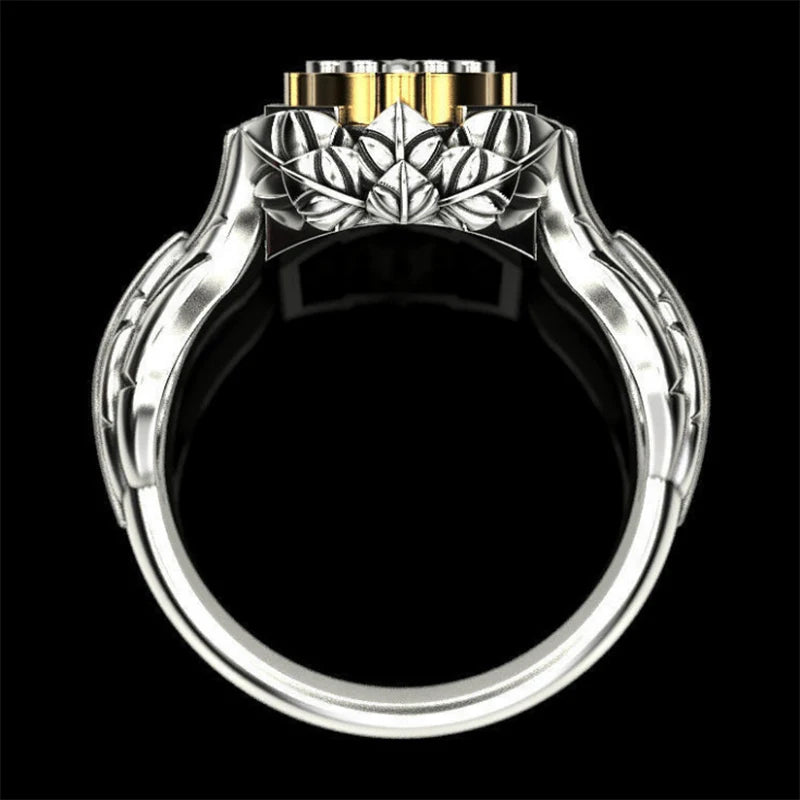 Revolver barrel bullet gun ring