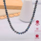 100% handmade 8-9mm grey natural Freshwater Pearl Necklace  Freshwater Pearl necklace with flower clapper perfect for Christmas, Valentine's Day gifts, attached gift box, perfect for everyday, wedding, anniversary[XL-2412sliver-01]