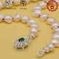 Irregular White Baroque Natural Freshwater Pearl Necklace 100% handmade 17.7inch long 12-17mm Freshwater Pearl necklace suitable for everyday, wedding, birthday parties, Christmas, Valentine's Day, stylish Baroque freshwater pearl necklace