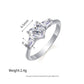 1ct Moissanite Ring Heart Star Fine Moissanite Rings S925 Sterling Silver Engagement Diamond Women Rings