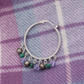 A pair of hoop earrings Boho style fresh water pearl and stone earrings in a lovely tassel style design, perfect for birthdays, anniversaries, Valentine's Day gifts, with gift box[EH-2501Colour-01]