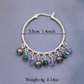A pair of hoop earrings Boho style fresh water pearl and stone earrings in a lovely tassel style design, perfect for birthdays, anniversaries, Valentine's Day gifts, with gift box[EH-2501Colour-01]