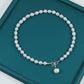 Unique natural white Fresh Water Pearl Necklace with  Pearl pendant, 8-9 mm real fresh water pearl with bow buckle, attached gift box - perfect for giving her/his gift, everyday everything with fresh water pearl jewelry[XL-2501White-03]
