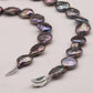 17.1 inch Freshwater Pearl Necklace, Elegant Handmade Baroque 925 Sterling Silver Plated Luxury Strand for Daily Wear, Weddings, Parties, Gifts - All Seasons Chic Jewelry with Gift Box[NK-XL2501-Purple-01]